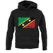 Saint Kitts And Nevis Grunge Style Flag unisex hoodie