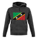 Saint Kitts And Nevis Grunge Style Flag unisex hoodie