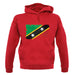 Saint Kitts And Nevis Grunge Style Flag unisex hoodie