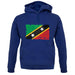 Saint Kitts And Nevis Grunge Style Flag unisex hoodie