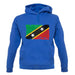 Saint Kitts And Nevis Grunge Style Flag unisex hoodie