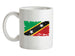 Saint Kitts and Nevis Grunge Style Flag Ceramic Mug