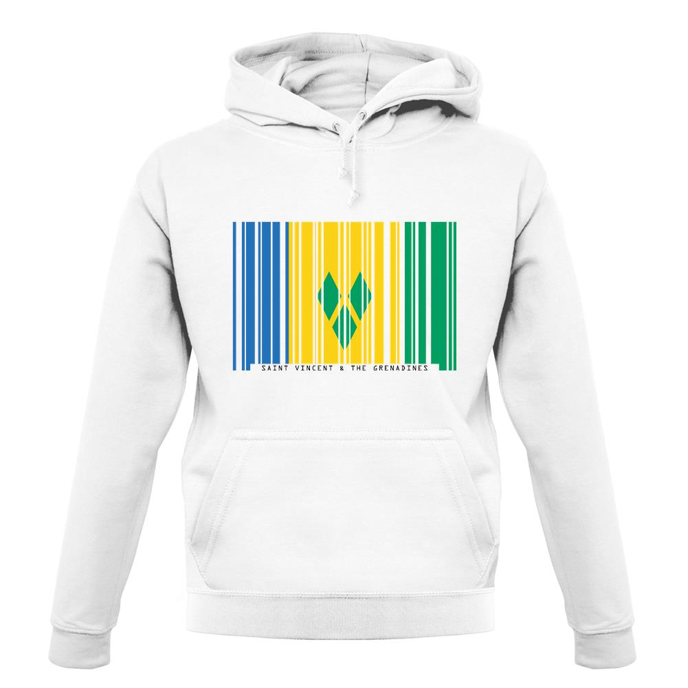 Saint Vincent And The Grenadines Barcode Style Flag unisex hoodie