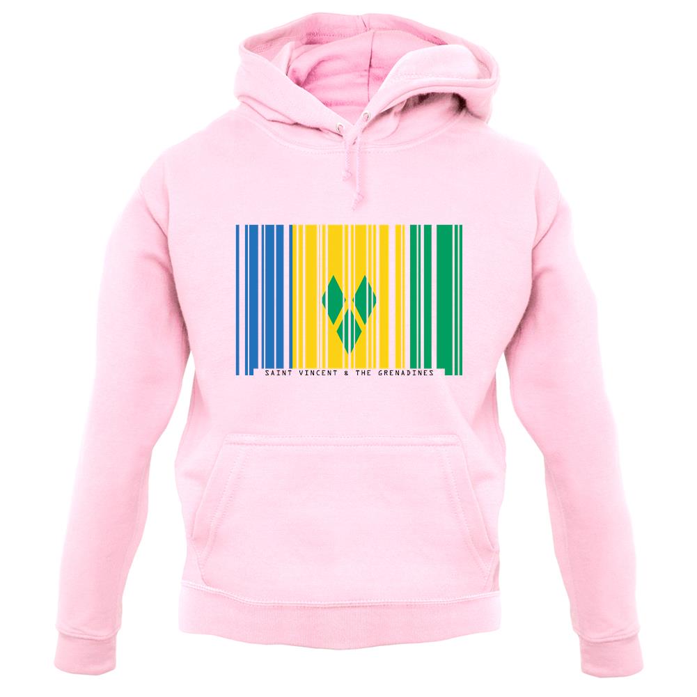 Saint Vincent And The Grenadines Barcode Style Flag unisex hoodie