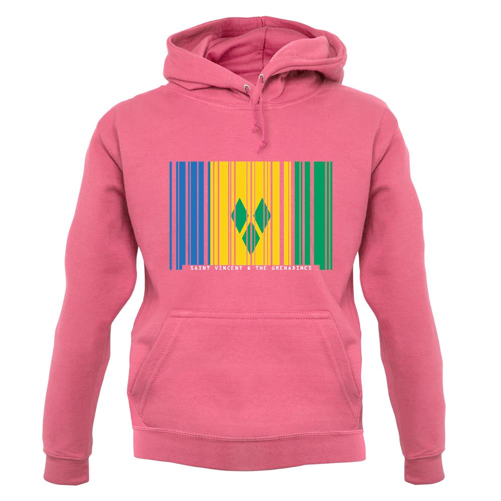 Saint Vincent And The Grenadines Barcode Style Flag unisex hoodie