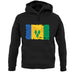 Saint Vincent And The Grenadines Grunge Style Flag unisex hoodie