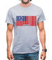 Samoa Barcode Style Flag Mens T-Shirt