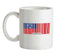 Samoa Barcode Style Flag Ceramic Mug