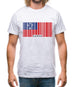 Samoa Barcode Style Flag Mens T-Shirt