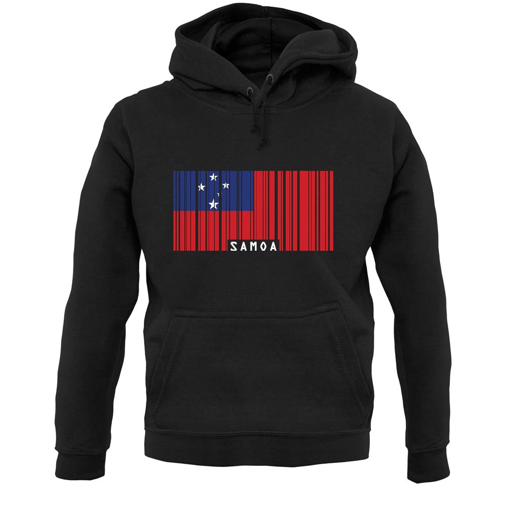 Samoa Barcode Style Flag Unisex Hoodie