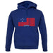 Samoa Barcode Style Flag unisex hoodie