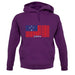 Samoa Barcode Style Flag unisex hoodie