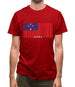 Samoa Barcode Style Flag Mens T-Shirt