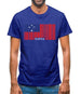 Samoa Barcode Style Flag Mens T-Shirt