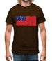 Samoa Grunge Style Flag Mens T-Shirt