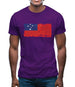 Samoa Grunge Style Flag Mens T-Shirt