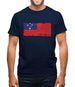 Samoa Grunge Style Flag Mens T-Shirt