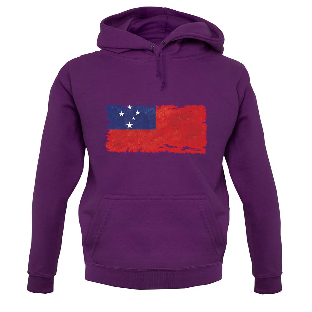 Samoa Grunge Style Flag unisex hoodie