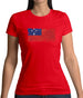 Samoa Grunge Style Flag Womens T-Shirt