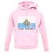 San Marino  Barcode Style Flag unisex hoodie