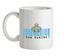 San Marino Barcode Style Flag Ceramic Mug
