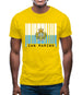 San Marino  Barcode Style Flag Mens T-Shirt