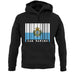 San Marino  Barcode Style Flag unisex hoodie