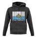 San Marino  Barcode Style Flag unisex hoodie