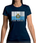 San Marino  Barcode Style Flag Womens T-Shirt