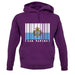 San Marino  Barcode Style Flag unisex hoodie