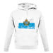 San Marino Grunge Style Flag unisex hoodie