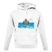 San Marino Grunge Style Flag unisex hoodie