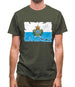 San Marino Grunge Style Flag Mens T-Shirt