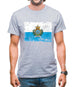 San Marino Grunge Style Flag Mens T-Shirt