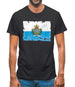 San Marino Grunge Style Flag Mens T-Shirt