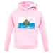 San Marino Grunge Style Flag unisex hoodie