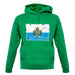 San Marino Grunge Style Flag unisex hoodie