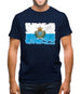 San Marino Grunge Style Flag Mens T-Shirt