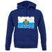 San Marino Grunge Style Flag unisex hoodie