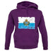 San Marino Grunge Style Flag unisex hoodie