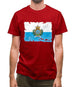 San Marino Grunge Style Flag Mens T-Shirt