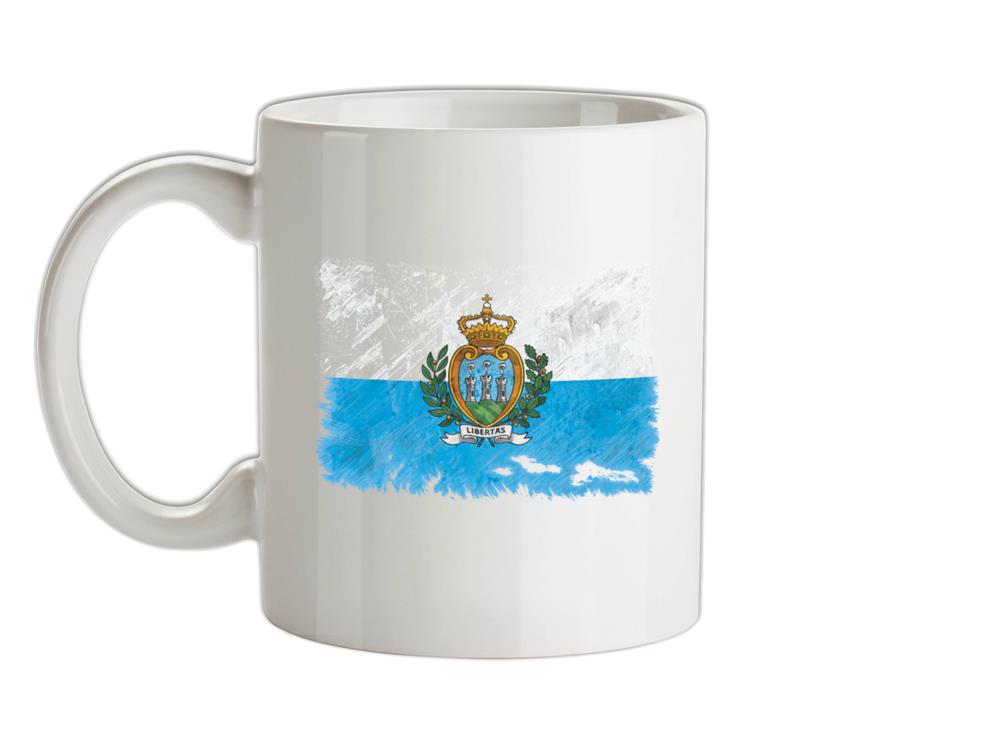 San Marino Grunge Style Flag Ceramic Mug
