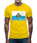 San Marino Grunge Style Flag Mens T-Shirt