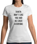 Santa Don't Like You And He Likes Everyone Womens T-Shirt