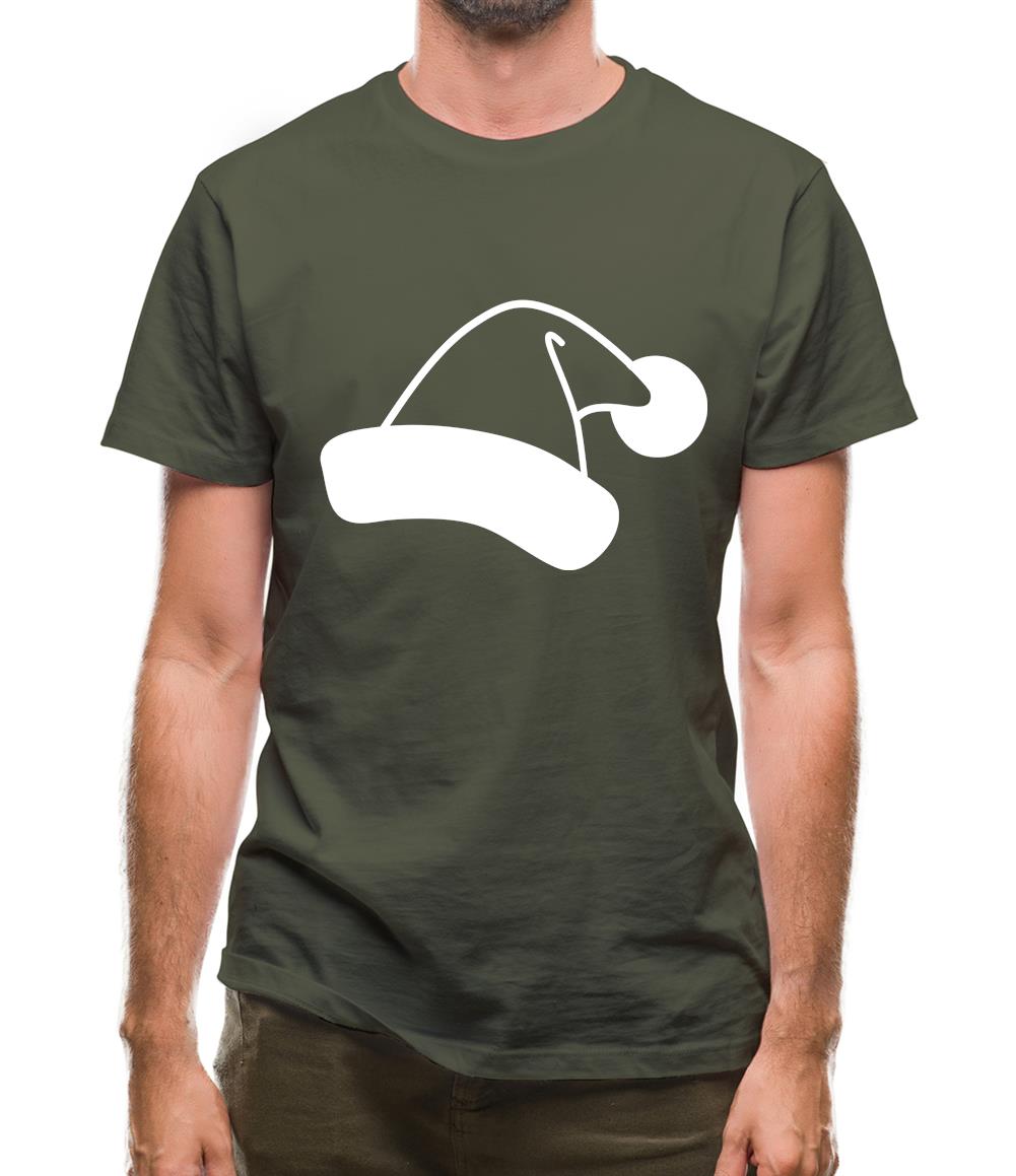Santa Hat Mens T-Shirt