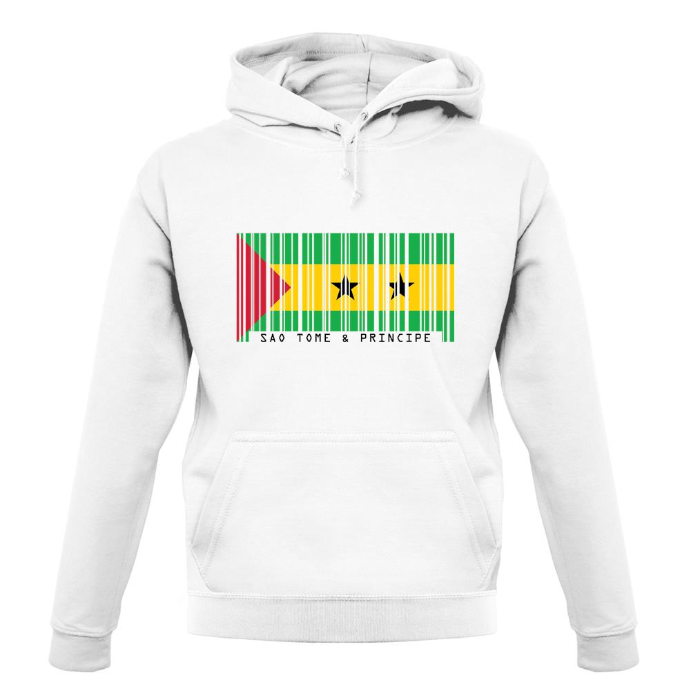 Sao Tome And Principe Barcode Style Flag unisex hoodie