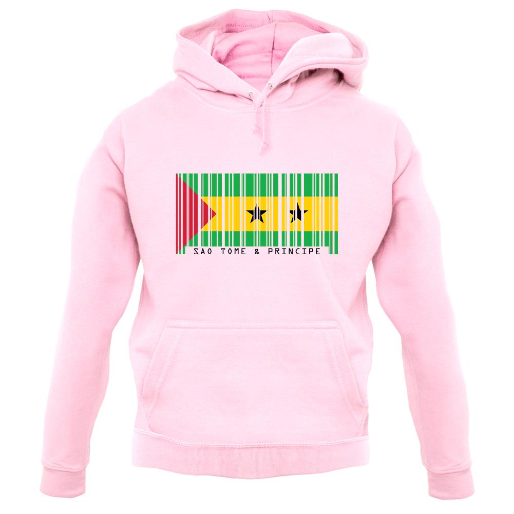 Sao Tome And Principe Barcode Style Flag unisex hoodie