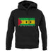 Sao Tome And Principe Barcode Style Flag unisex hoodie