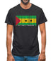 Sao Tome And Principe Barcode Style Flag Mens T-Shirt