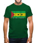 Sao Tome And Principe Barcode Style Flag Mens T-Shirt